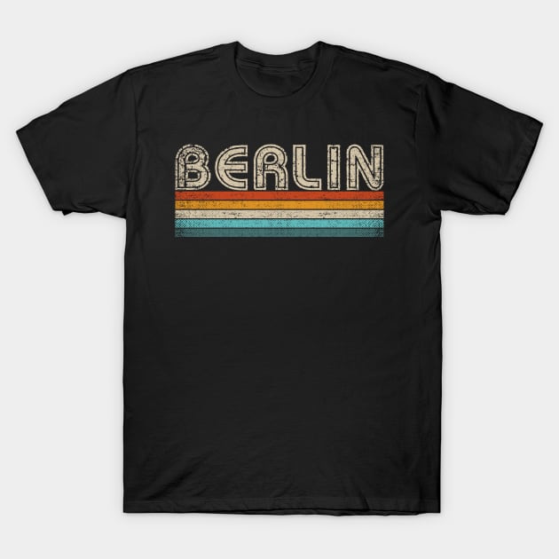 Berlin German Capital City Souvernir Vintage Retro Berlin T-Shirt by Panda Pope